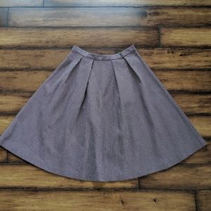 Maroon Checked Skirt